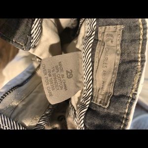 Men's 29 Dark white washed shorts